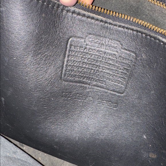 Vintage Coach Taft 9980 Black Leather Shoulder Bag - Picture 12 of 16